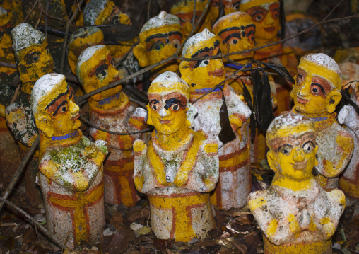 Terracotta Horses Lined Up By The Ayyanar Temple, Pudukkottai, India