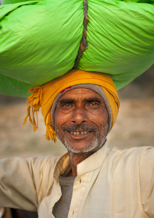 Pilgrim At Maha Kumbh Mela, Allahabad, India