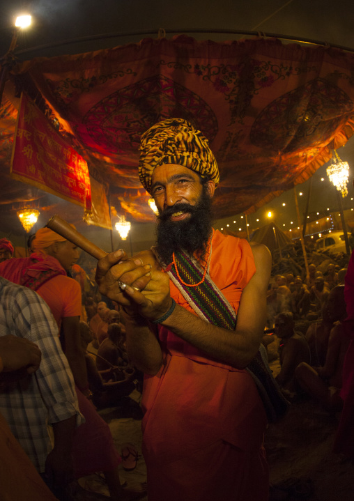 Sadhu In Juna Akhara, Maha Kumbh Mela, Allahabad, India