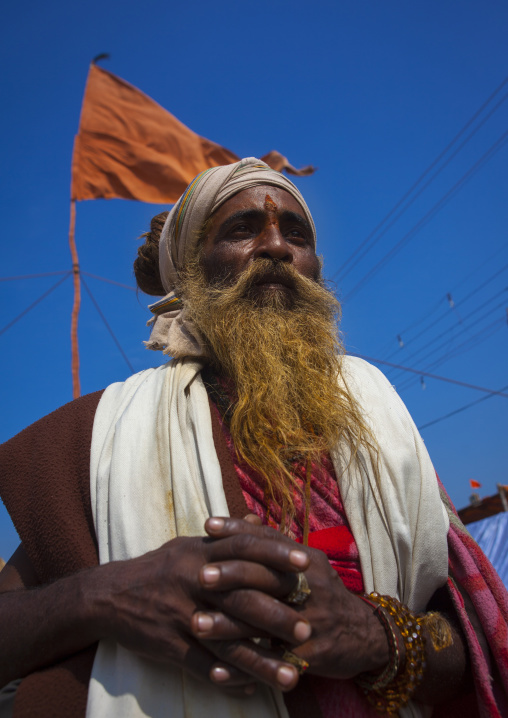 Sadhu In Juna Akhara, Maha Kumbh Mela, Allahabad, India