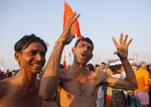 Pilgrims After The Bath, Maha Kumbh Mela, Allahabad, India