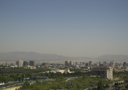 Panoramic view over the city, Shemiranat county, Tehran, Iran