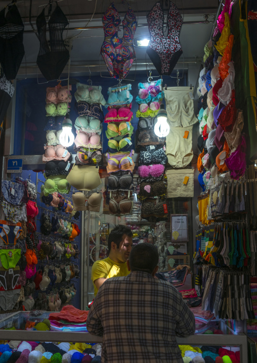 Bras shop in the grand bazaar, Shemiranat county, Tehran, Iran