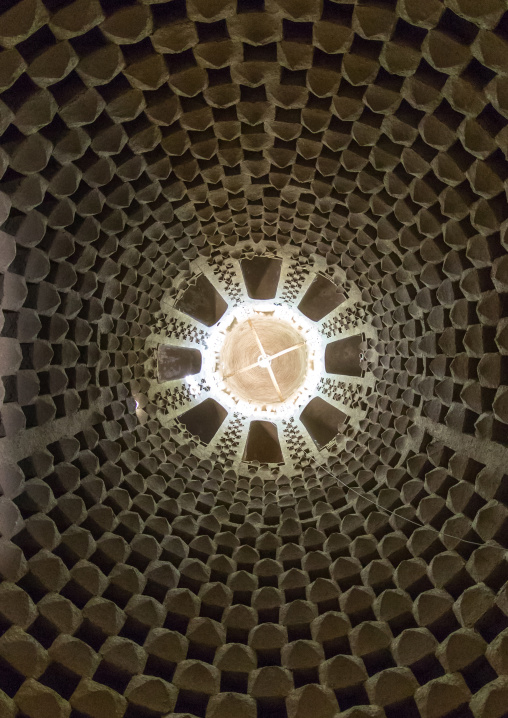 Ceiling of an old dovecote for pigeons, Isfahan Province, Isfahan, Iran