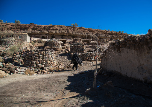 old man in the troglodyte village, Kerman province, Meymand, Iran