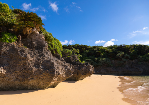 Empty sunset beach, Yaeyama Islands, Ishigaki, Japan