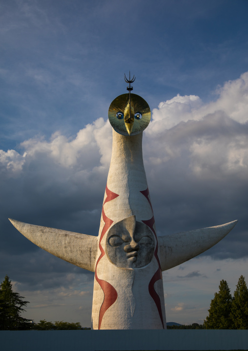 Tower of the sun is a building created by Taro Okamoto, Kansai region, Osaka, Japan