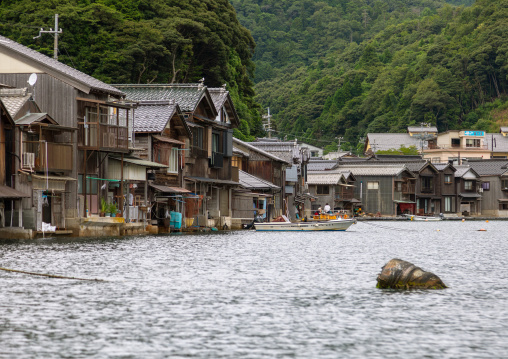 Funaya fishermen houses, Kyoto prefecture, Ine, Japan