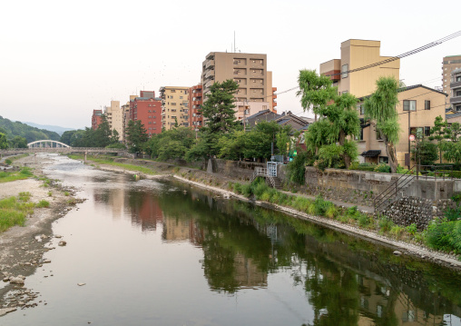 Modern side of Kazue-machi chaya geisha district, Ishikawa Prefecture, Kanazawa, Japan