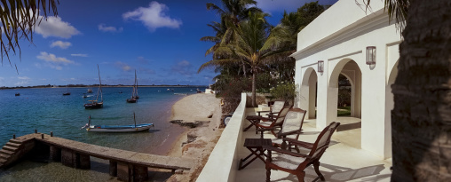 View on the sea from forodhani house, Lamu county, Shela, Kenya