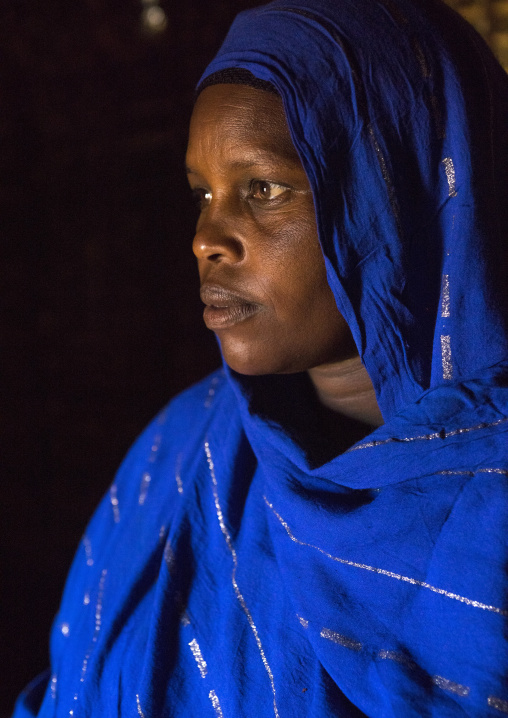 Borana tribe woman inside a hut, Marsabit district, Marsabit, Kenya