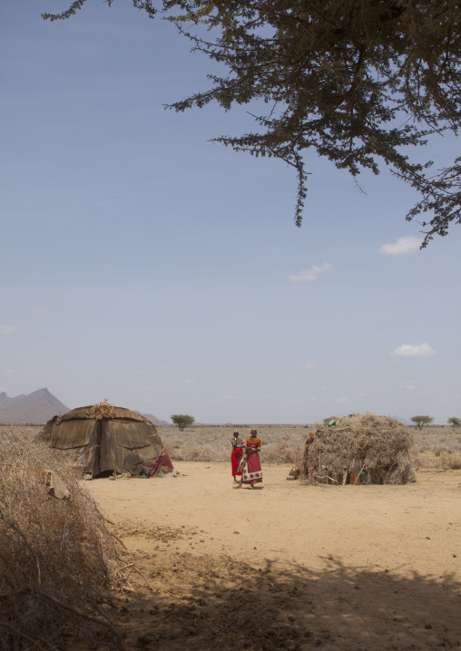 Rendille traditional hut, Marsabit district, Ngurunit, Kenya