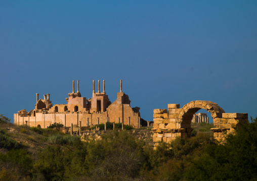 Ruins of a temple, Tripolitania, Sabratha, Libya