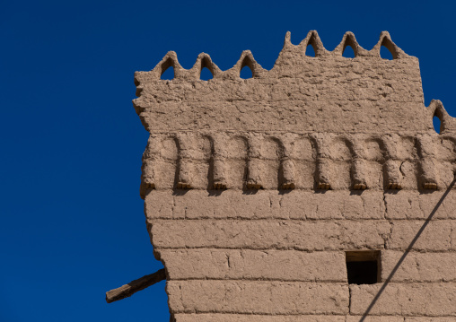 Traditional old broken mud house, Najran Province, Najran, Saudi Arabia