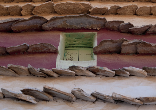 Traditional clay and silt homes in a village, Asir province, Ahad Rufaidah, Saudi Arabia