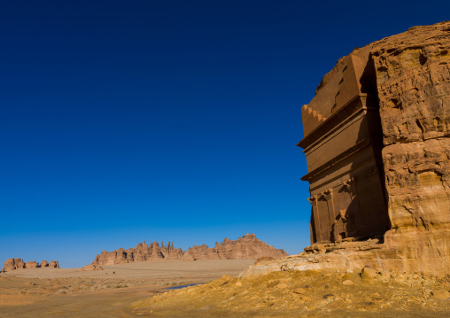 Qsar farid nabataean tomb in madain saleh archaeologic site, Al Madinah Province, Al-Ula, Saudi Arabia