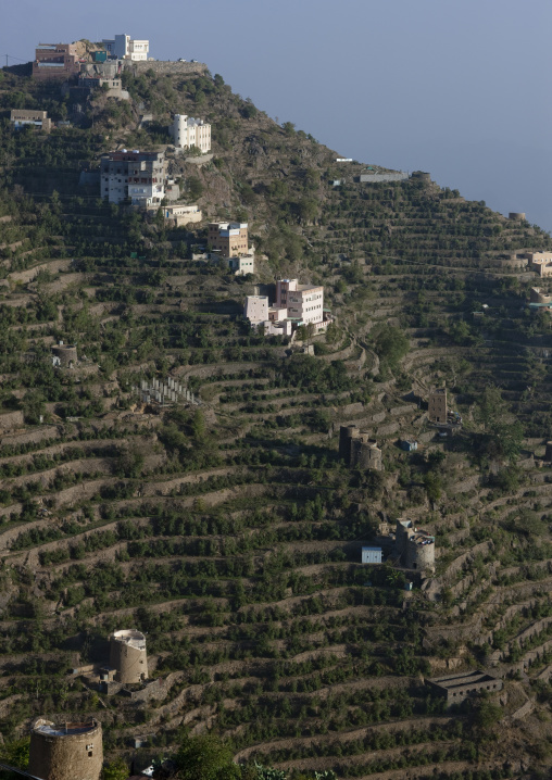 Terraces in the mountains, Fifa Mountains, Al-Sarawat, Saudi Arabia