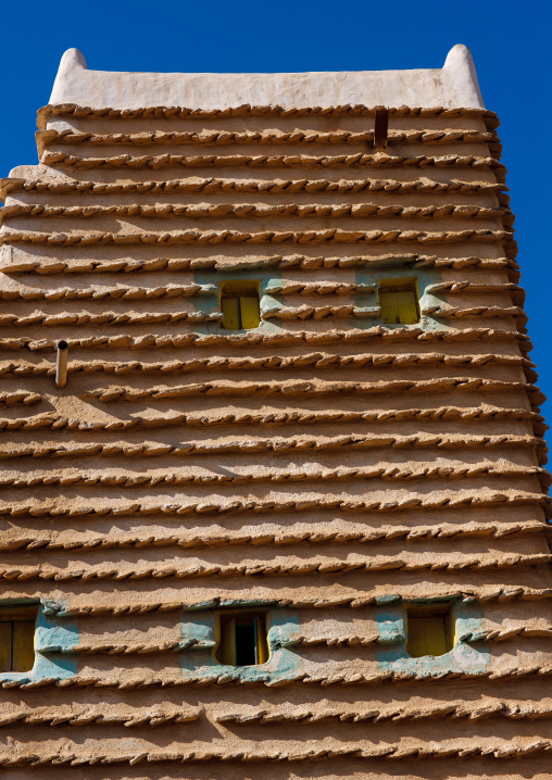 Traditional clay and silt homes in a village, Asir Province, Aseer, Saudi Arabia