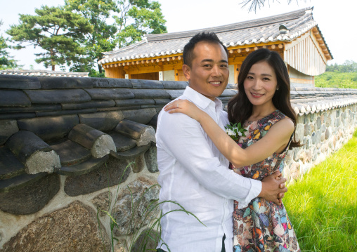 North korean defector joseph park with his south korean fiancee called juyeon, Sudogwon, Paju, South korea