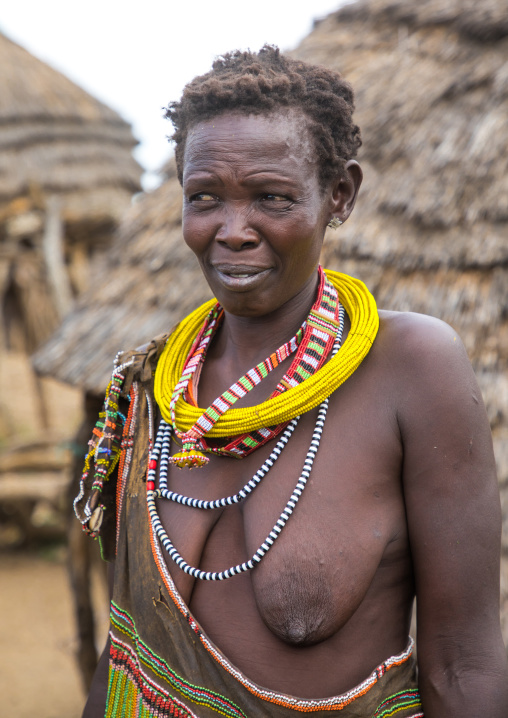 Portrait of a Toposa tribe woman, Namorunyang State, Kapoeta, South Sudan