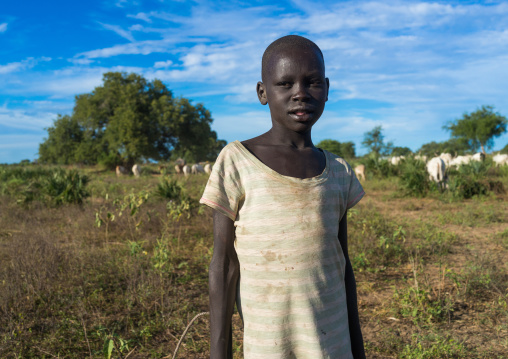 Portrait of a Mundari tribe boy, Central Equatoria, Terekeka, South Sudan