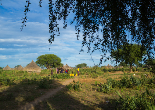 Traditional Mundari tribe village, Central Equatoria, Terekeka, South Sudan